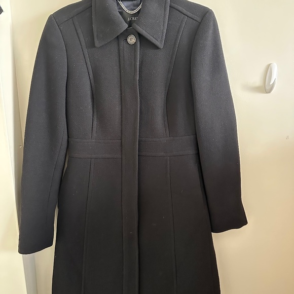 J. Crew lady day topcoat black 0 - Picture 2 of 4